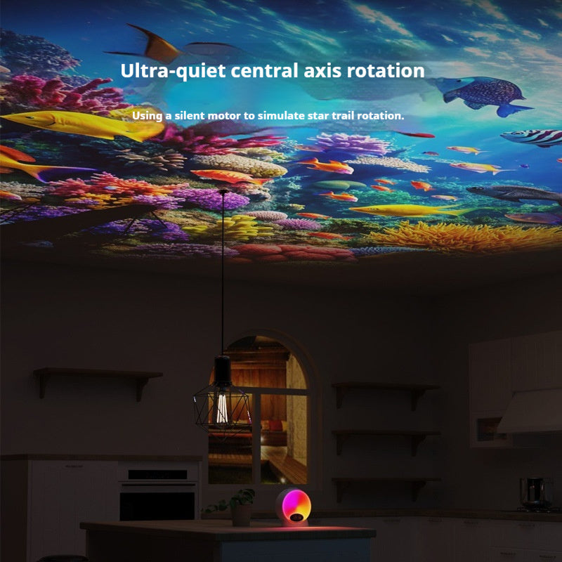 Household Childrens Dreamy Dynamic Projection Lamp