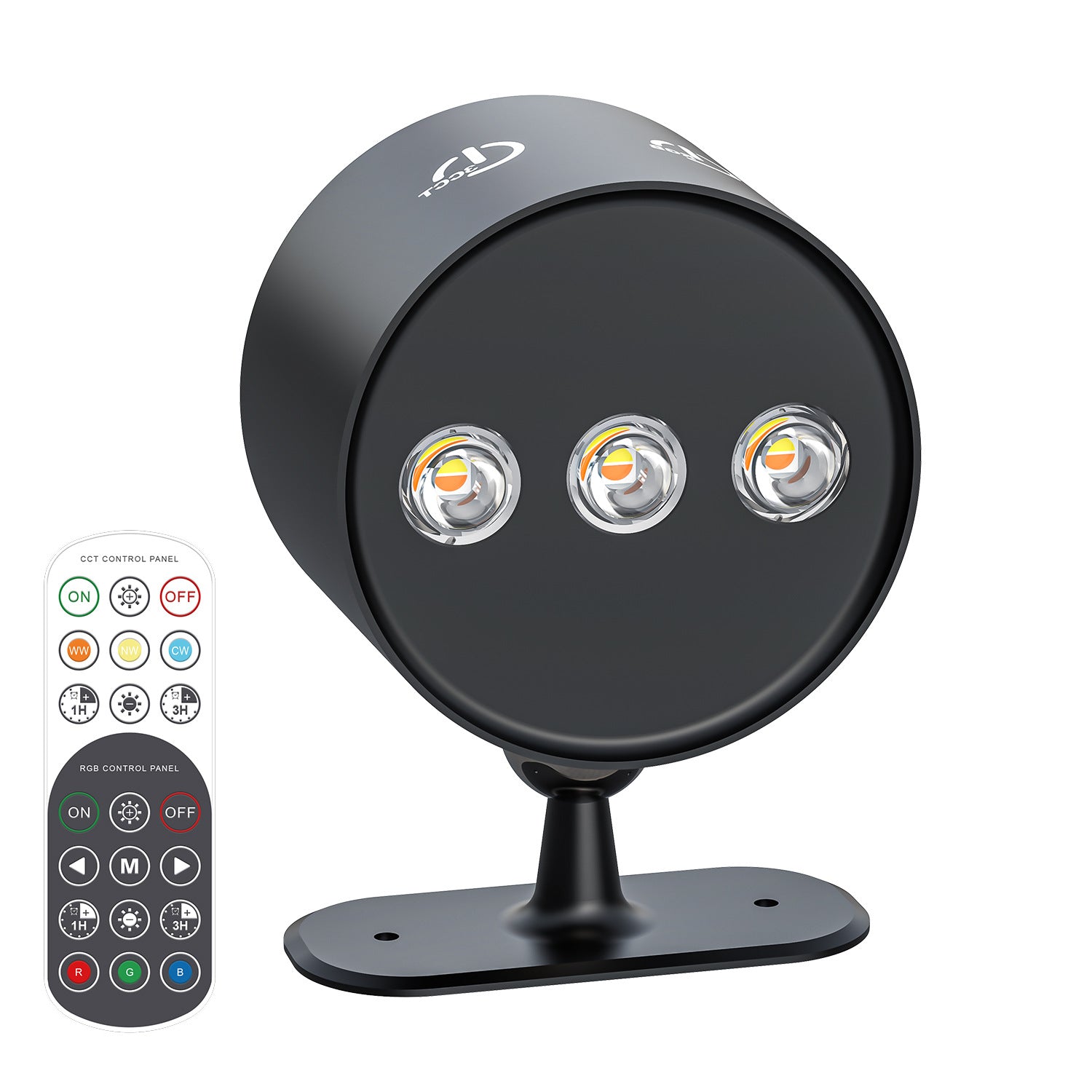 15-inch Remote-Controlled Magnet-Attached Indoor Spotlight With Charging Capability