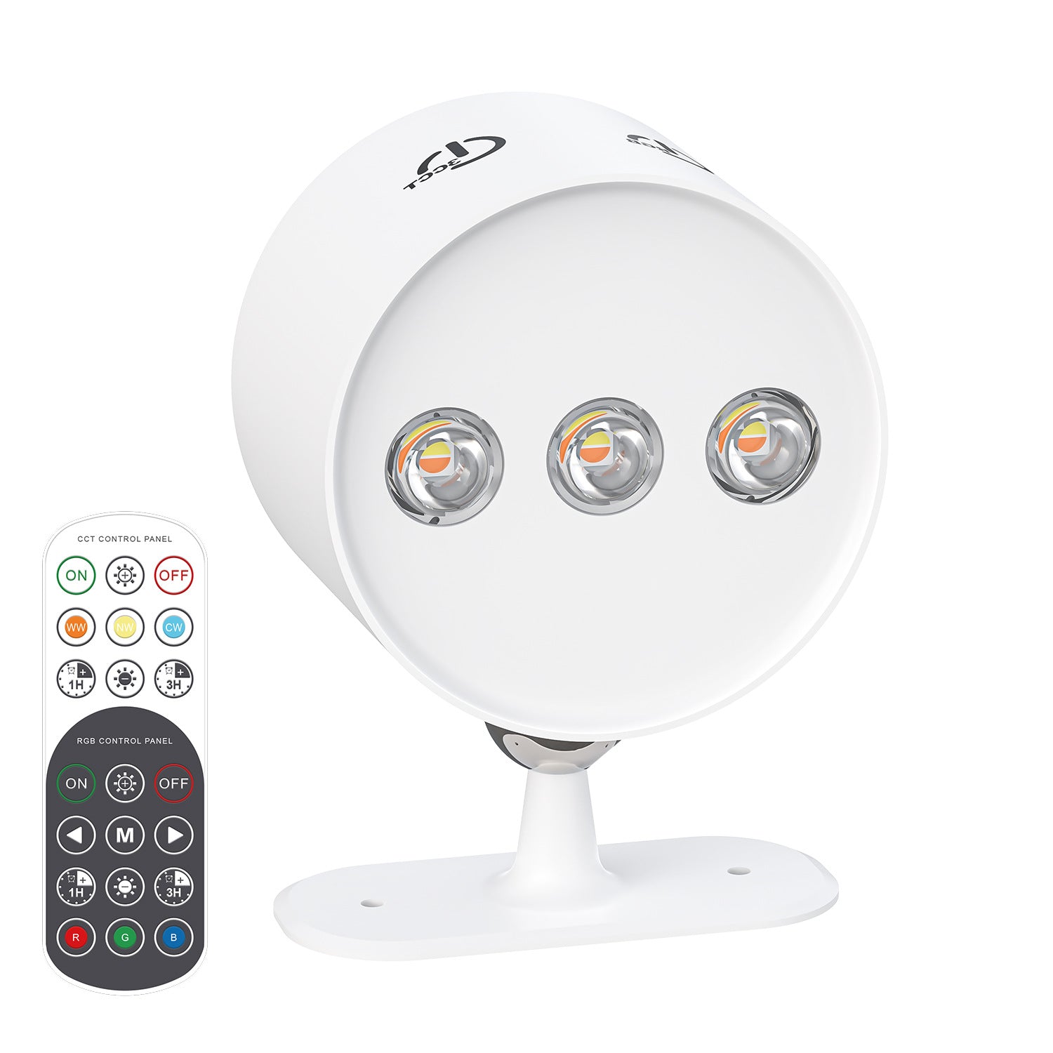 15-inch Remote-Controlled Magnet-Attached Indoor Spotlight With Charging Capability