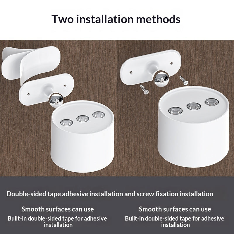 15-inch Remote-Controlled Magnet-Attached Indoor Spotlight With Charging Capability